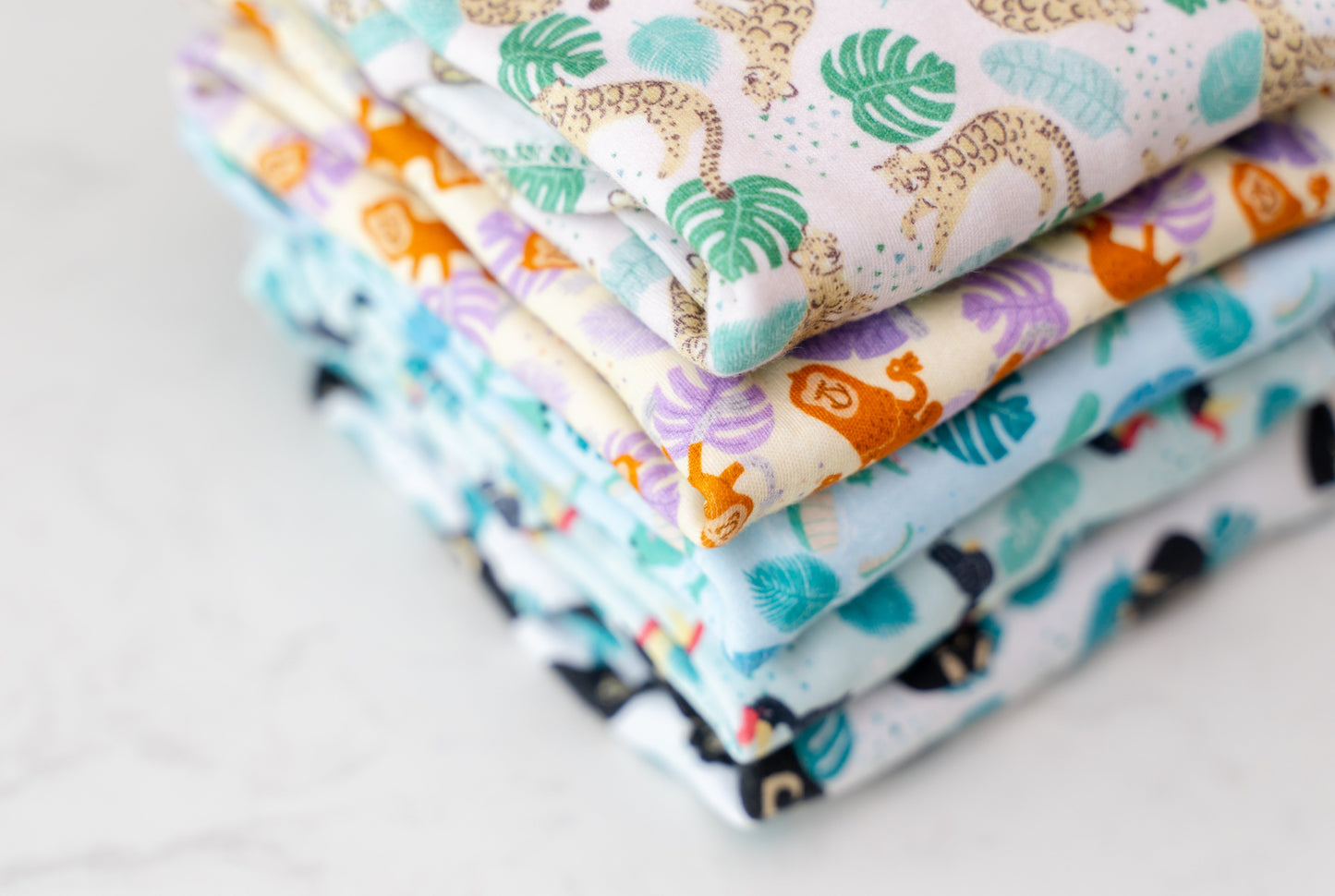 LONG SLEEVE BODYSUIT Exotic Wildlife of Brunei Collection - Mint Rhinoceros Hornbill
