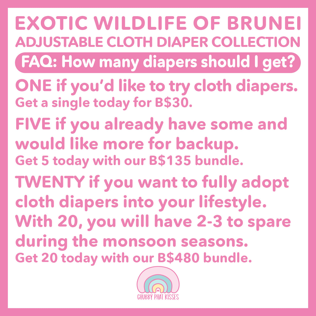 5 CHUBBY BUM BUNDLE