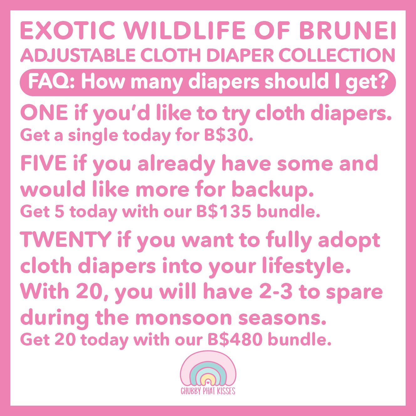 20 CHUBBY BUM BUNDLE