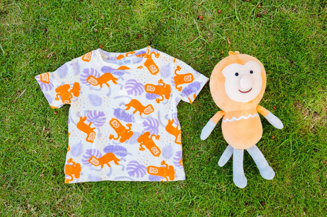 KID T-SHIRT Exotic Wildlife of Brunei Collection - Mint Rhinoceros Hornbill