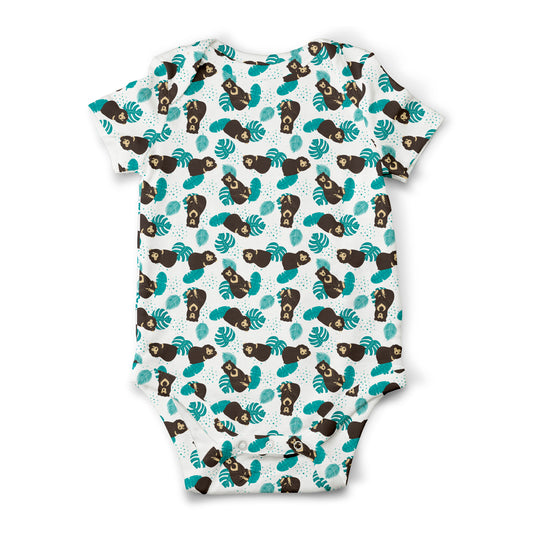 SHORT SLEEVE BODYSUIT Wildlife of Brunei Collection - White Sun Bear