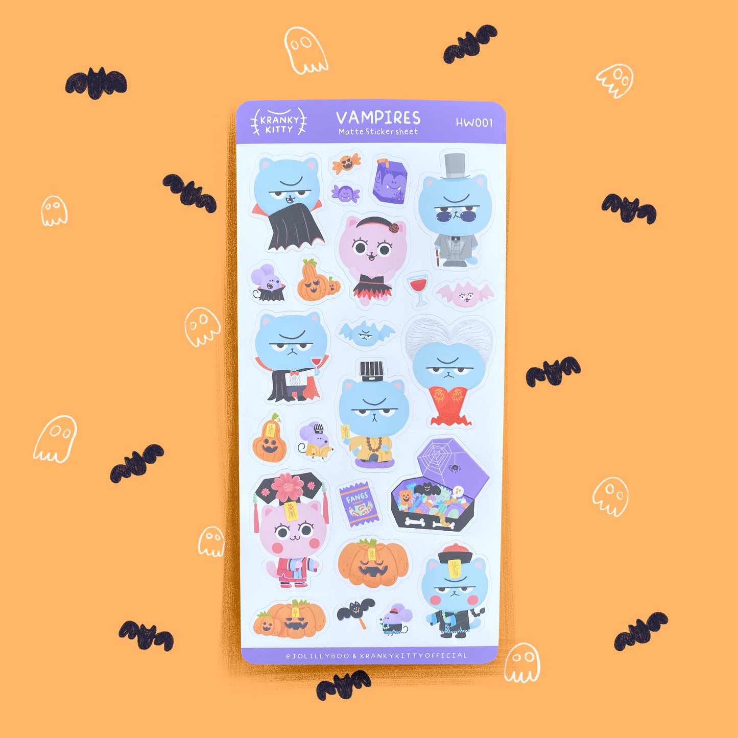 MATTE STICKER SHEETS Jolillyboo Halloween Collection