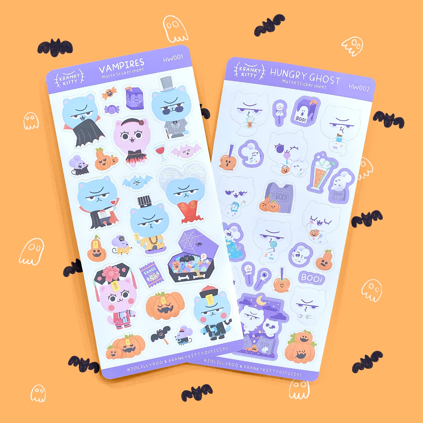 MATTE STICKER SHEETS Jolillyboo Halloween Collection