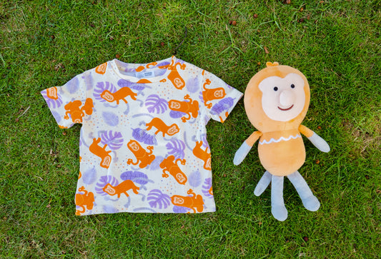 ADULT UNISEX T-SHIRT Wildlife of Brunei Collection - Yellow Proboscis Monkey