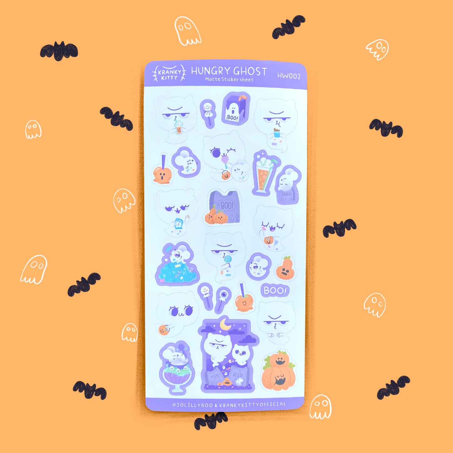 MATTE STICKER SHEETS Jolillyboo Halloween Collection