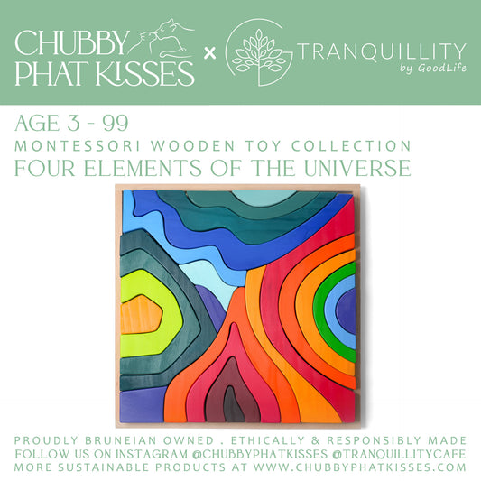 FOUR ELEMENTS OF THE UNIVERSE CPK x Tranquillity Cafe Montessori Wooden Toy Collection