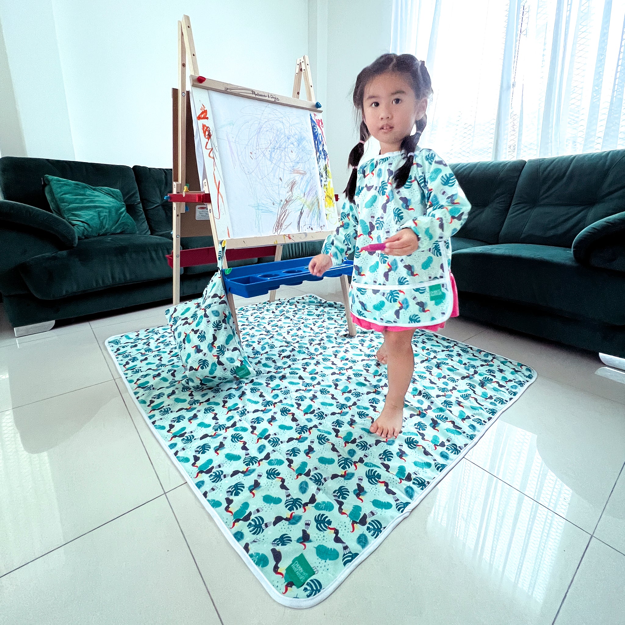 Messy play best sale floor mat